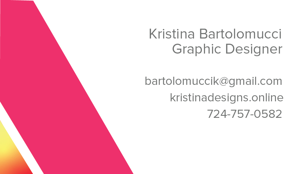 business card back